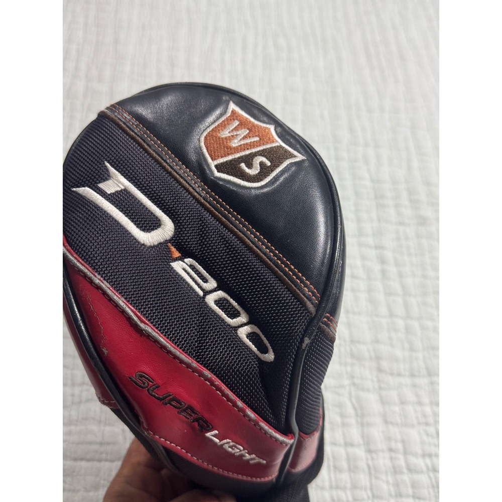 Wilson Staff D200 Superfast Golf Driver Or Wood Headcover Red Black Some Peeling